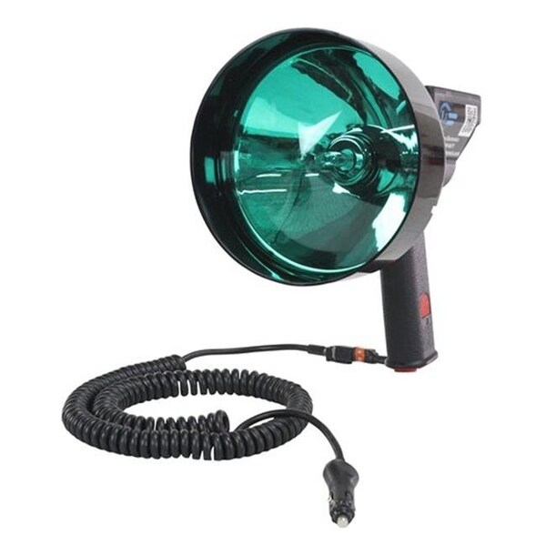 Larson Electronics HL-85-HID-GREEN-7 15 Million Candlepower Handheld Spotlight with 7 in. Green Hunting Lens; Spot & Flood Combo